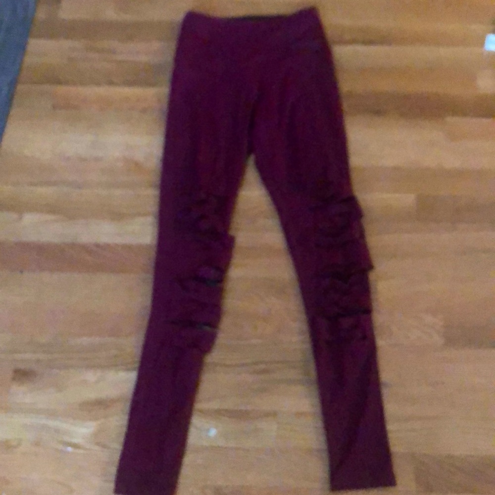 Victoria secret pink slashed leggings